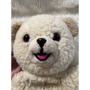 1986 VTG Russ Berrie‎ Snuggle Fabric Softener Teddy Bear Puppet Plush Lever Bros